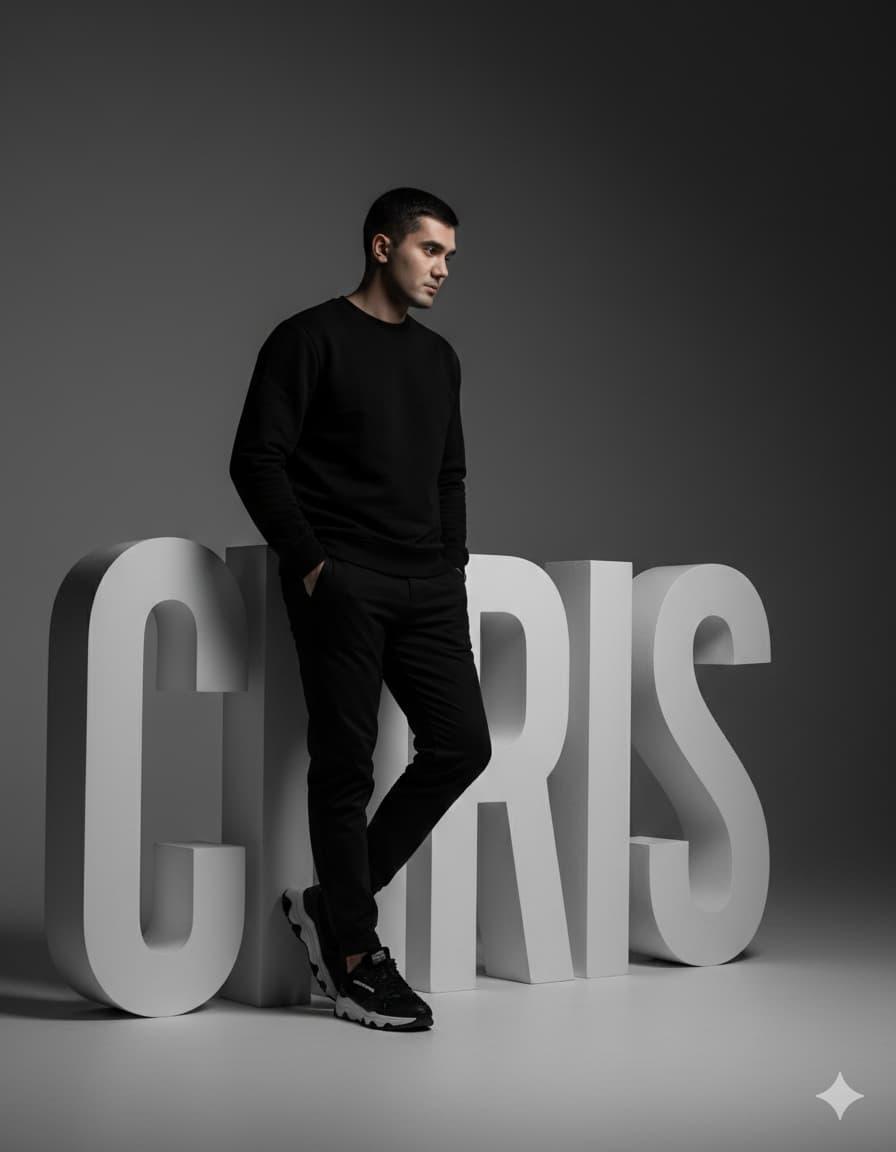 Studio CHRIS Typography по фото нейросеть