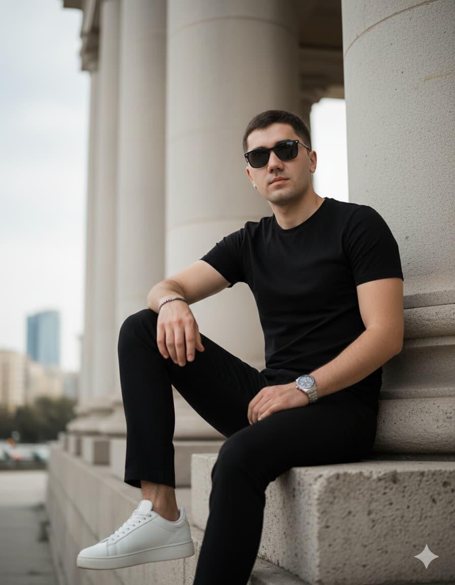 Колонны и минимализм по фото нейросеть